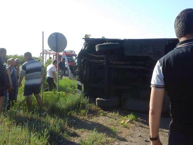 У Запорізькій області зіткнулися два мікроавтобуси, постраждало 32 людей