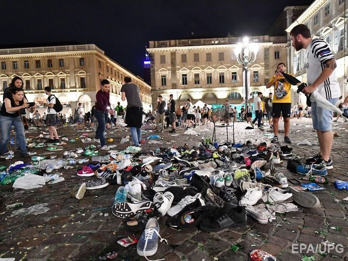 Число пострадавших в результате давки в Турине возросло до более 1 тыс. человек