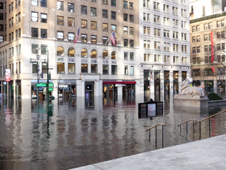Блогеры показали, как бы выглядел Нью-Йорк в случае повышения температуры на Земле на 2 ºС. Видео