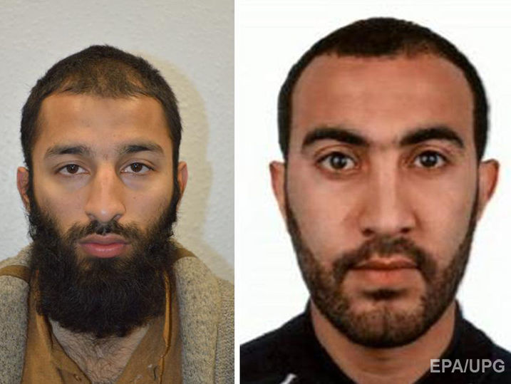 ﻿Британська поліція назвала імена двох із трьох терористів, які вчинили напад 3 червня
