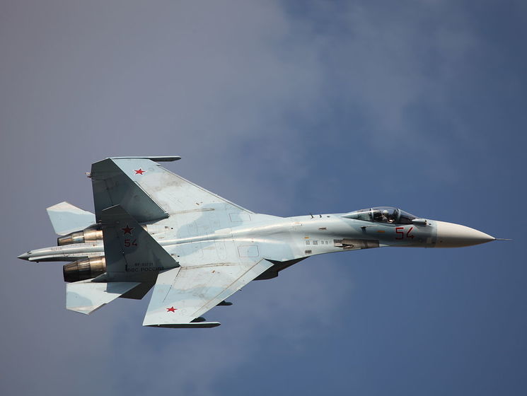 ﻿В окупованому Криму за навчальною тривогою підняли винищувачі Су-27