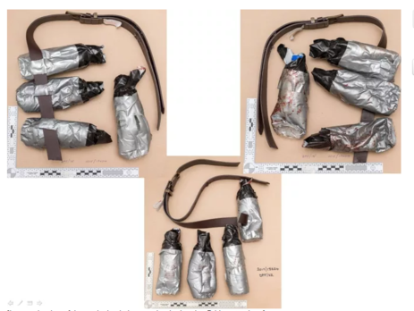 Полиция опубликовала снимки фальшивых поясов смертника, которые носили террористы на мосту Лондона