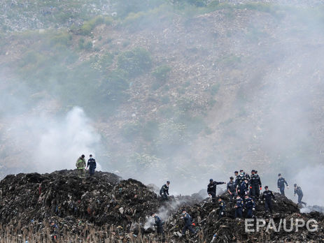 Во Львовской области горела грибовичская свалка