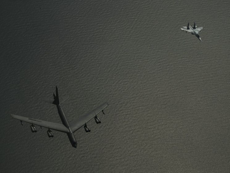 ﻿Пентагон оприлюднив кадри перехоплення літаків ВПС США російським винищувачем