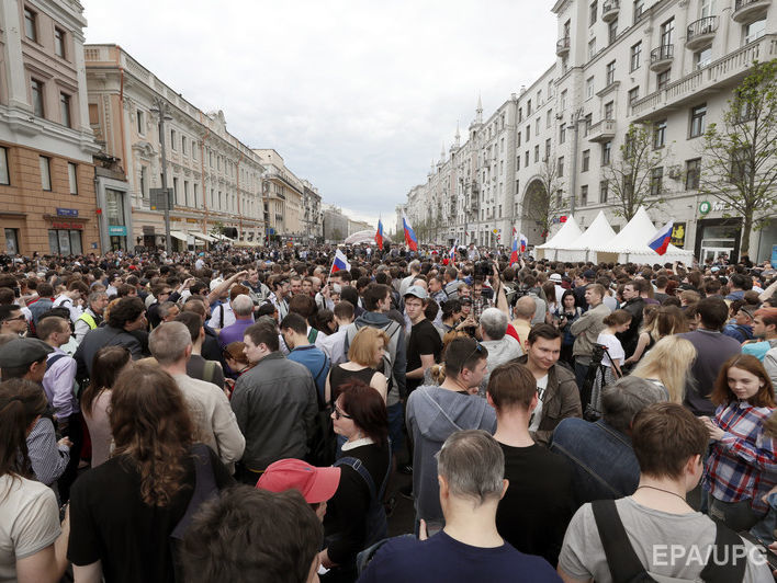 ﻿Федеральні телеканали проігнорували акції протесту в Росії