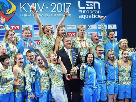 ﻿Збірна України зі стрибків у воду перемогла в командному заліку на чемпіонаті Європи