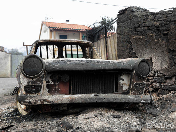 Число жертв лесных пожаров в Португалии возросло до 64