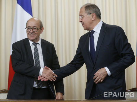 ﻿Ле Дріан – Лаврову: Відносини між ЄС і Росією погіршуватимуться в разі зволікання з урегулюванням кризи в Україні