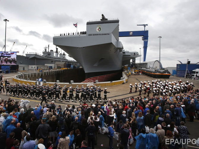 ﻿Найбільший корабель Королівського військового флоту Британії вирушить у випробувальне плавання