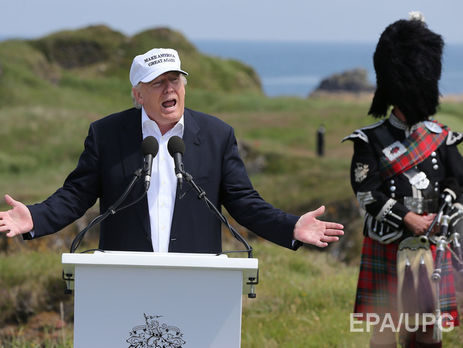 Трамп планирует заехать в свой шотландский гольф-клуб перед визитом во Францию