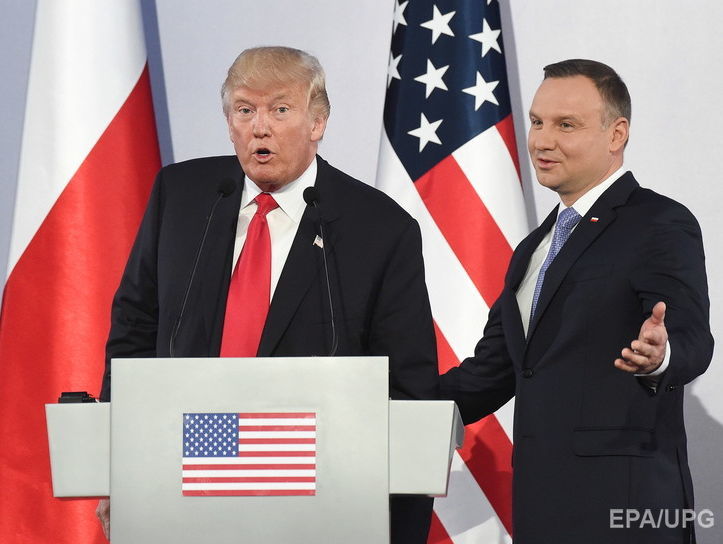 ﻿Трамп: Ми працюємо з Польщею та відповідаємо на дестабілізаційну поведінку Росії