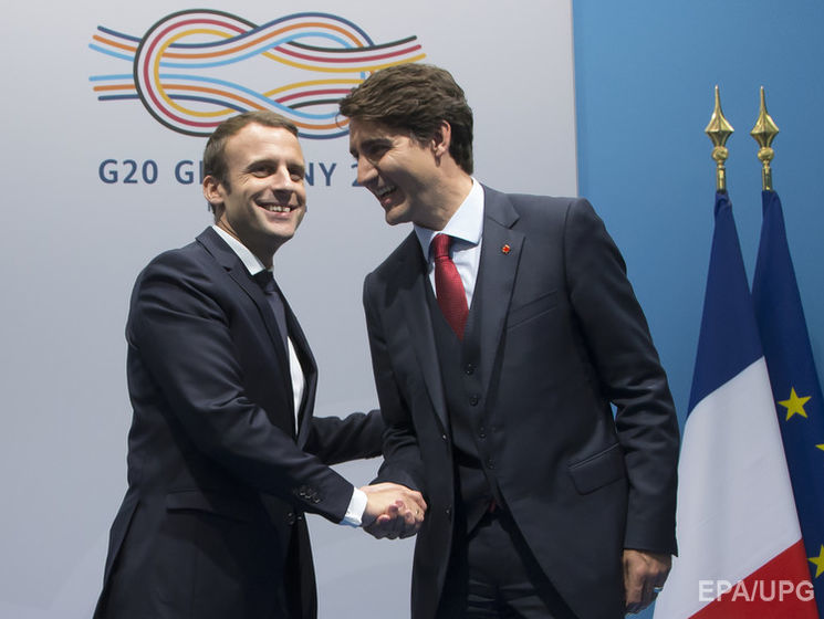 ﻿Трюдо й Макрон на саміті G20 обговорили ситуацію в Україні