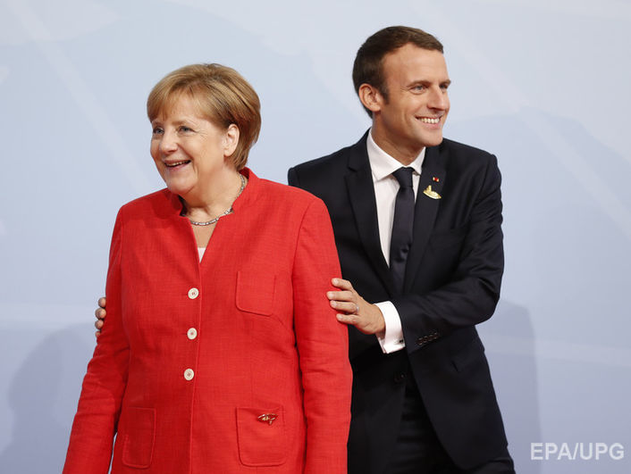 ﻿На саміті G20 у Гамбурзі проходить зустріч Путіна, Меркель і Макрона 