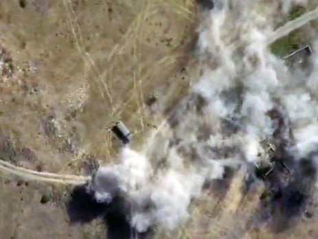 Азербайджан нанес удар по району обороны армии Армении. Видео