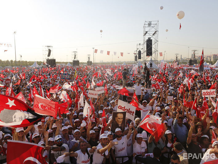 ﻿У Стамбулі пройшов мітинг проти Ердогана