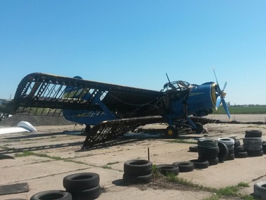 В Краматорске, кроме вертолета, был взорван самолет АН-2