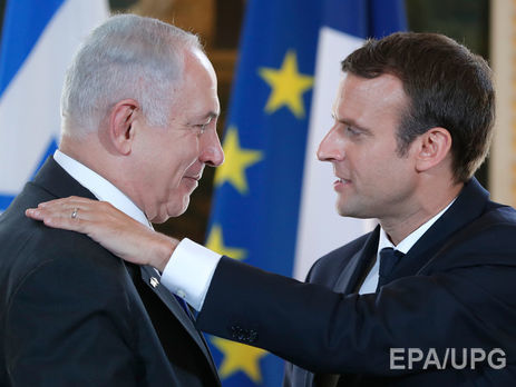 ﻿Макрон закликав відновити переговори між Ізраїлем і Палестиною про створення двох держав