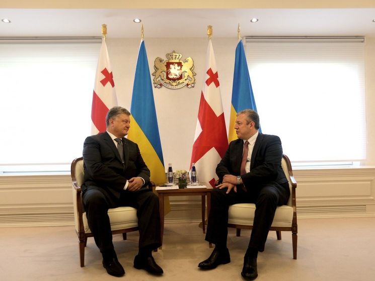 ﻿Порошенко і прем'єр Грузії виокремили важливість поглиблення співробітництва для деокупації територій країн