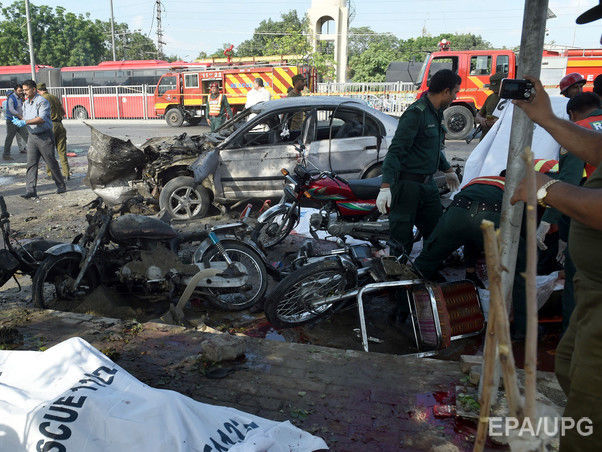 ﻿Жертвами вибуху в пакистанському місті Лахор стало 25 осіб