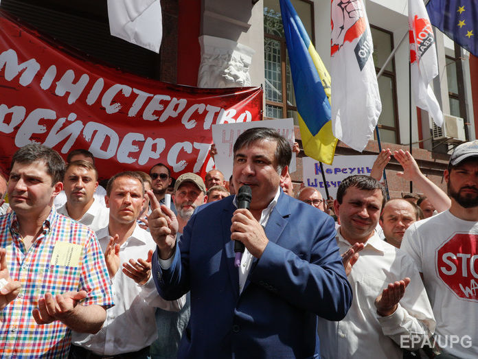 "Рух нових сил": Если Саакашвили лишат гражданства, значит, Порошенко встал на путь узурпации власти