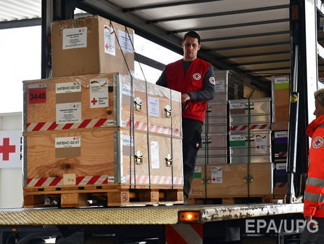 ﻿Червоний Хрест відправив на Донбас 298 тонн гумдопомоги