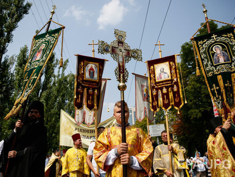 ﻿У Києві проходить хресний хід УПЦ МП із нагоди святкування річниці хрещення Київської Русі