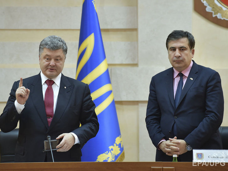 Саакашвили заявил, что Порошенко требовал от него прекратить "выполнять план Путина"