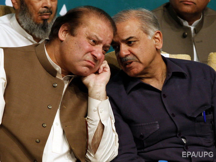 ﻿Відсторонений від влади прем'єр-міністр Пакистану назвав своїм наступником брата
