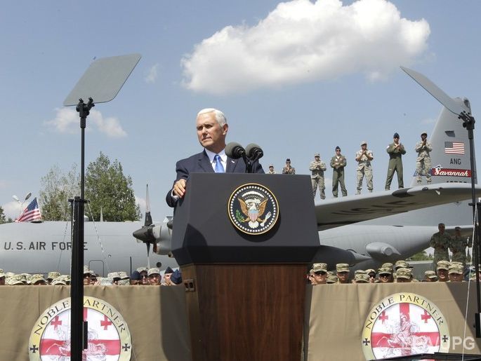 ﻿Пенс заявив, що США підтримують прагнення Грузії стати членом НАТО