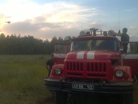 В Херсонской области на площади 40 га горит лес