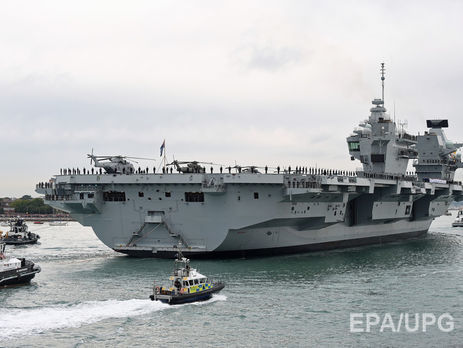 Крупнейший корабль Королевского военного флота Британии вошел в порт постоянной прописки. Фоторепортаж