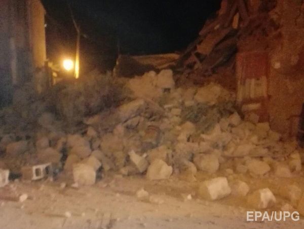 ﻿В Італії стався землетрус, одна людина загинула, кілька зникло безвісти