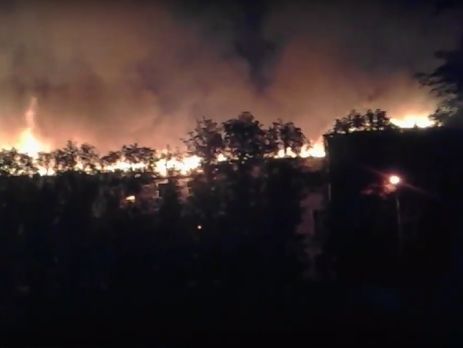 В Харькове горел апелляционный суд, предварительная причина – молния. Видео