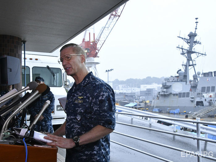 ﻿Командувача Сьомого флоту ВМС США звільнили після нещодавніх зіткнень американських кораблів з іншими суднами