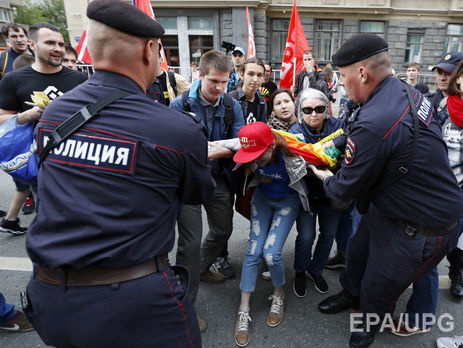 В Москве во время митинга 