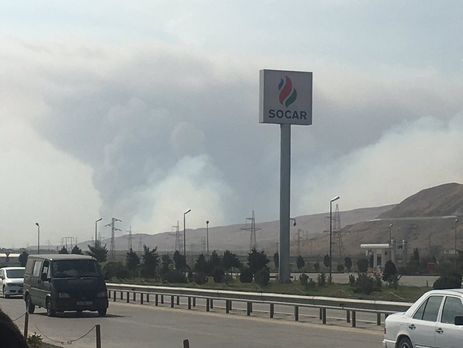 В результате пожара и взрывов на оружейном складе в Азербайджане ранено шесть человек