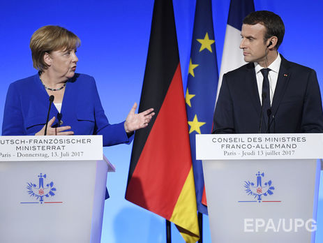 ﻿Меркель і Макрон закликали Путіна і Порошенка дотримуватися зобов'язань щодо припинення вогню на Донбасі