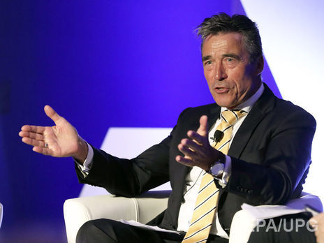 ﻿Колишній генсек НАТО Расмуссен розкритикував заяву Юнкера про Україну