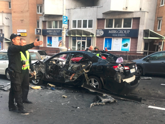 Унаслідок вибуху авто в Києві загинула одна людина – ДСНС