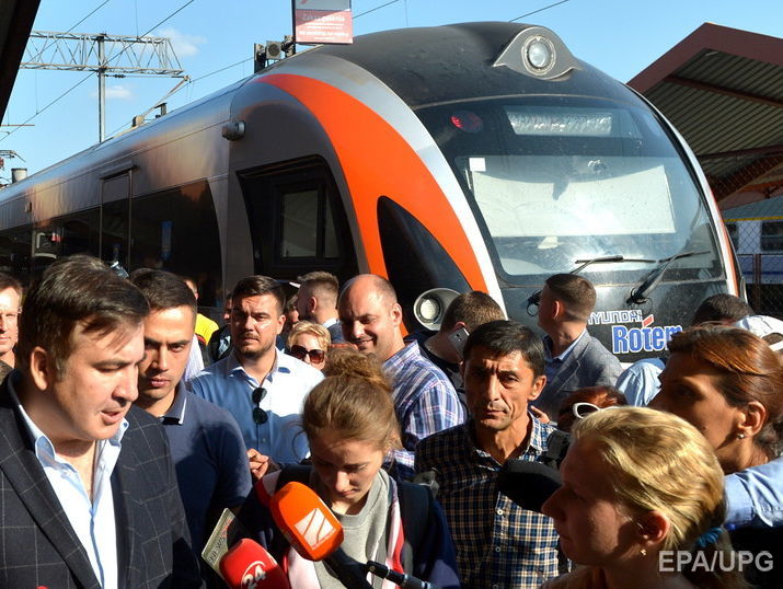 В Польской железной дороге заявили, что с их стороны нет технических причин для задержки поезда с Саакашвили 