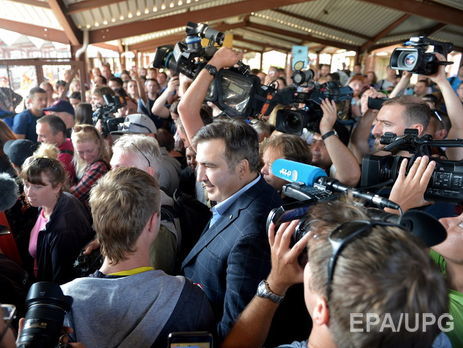 Саакашвили пересек украинскую границу без документов