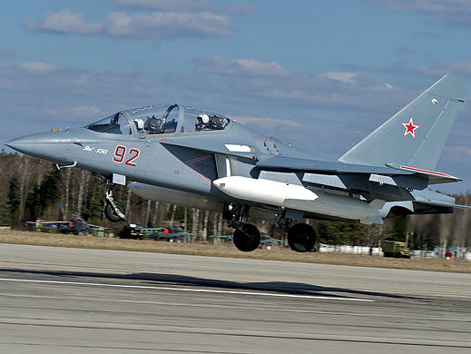 ﻿У Росії розбився військовий літак Як-130