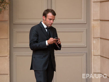 ﻿Номер мобільного Макрона виклали в інтернет