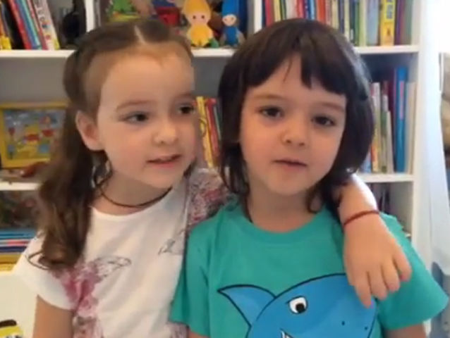 ﻿Діти Кіркорова записали відеозвернення до дітей Пугачової