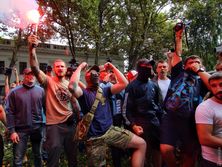 В Одесі на мітингу за відставку Труханова біля будівлі мерії сталися сутички з поліцією. Фоторепортаж