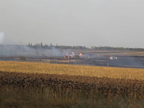 В ГСЧС заявили, что пожар на складах в Донецкой области ликвидирован