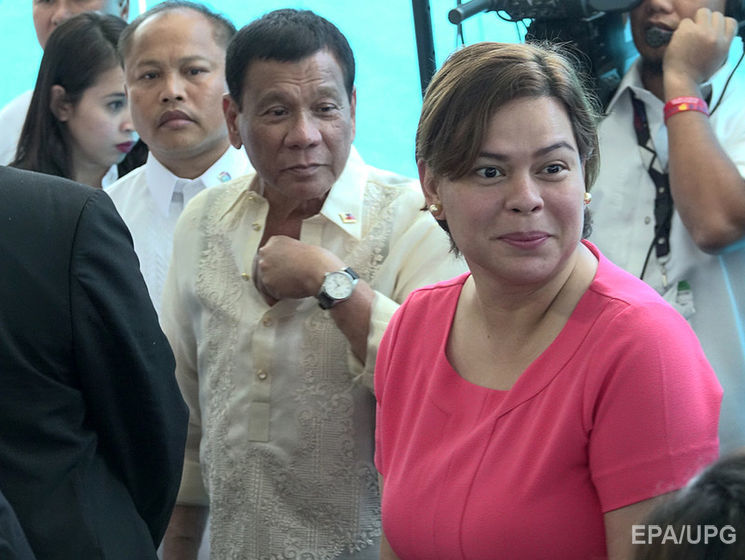 ﻿Дутерте вважає, що наступним президентом Філіппін має стати його донька