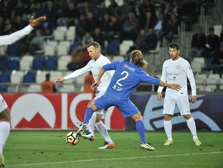 Шевченко отметился голом в благотворительном матче в Тбилиси. Видео