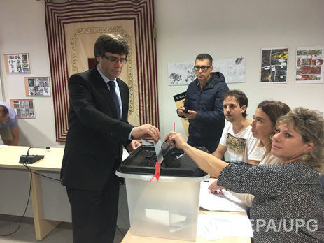 Пучдемон заявил, что в ближайшие дни парламент Каталонии определится с суверенитетом региона