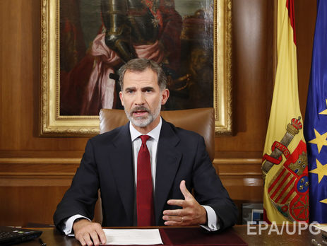 Король Испании не признал результаты референдума в Каталонии